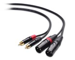 Cable Matters Dual RCA to XLR Unbalanced Interconnect Cable 10 ft, 2 RCA... - $25.99
