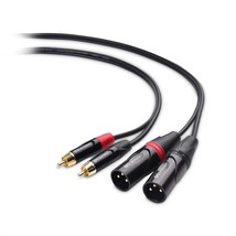 Cable Matters Dual RCA to XLR Unbalanced Interconnect Cable 10 ft, 2 RCA to XLR  - £20.43 GBP