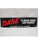 1990s D.A.R.E. To Resist Drugs And Violence Illinois State Police Bumper... - $14.84