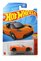 Hot Wheels 1/64 Tesla Roadster Open Top Orange BRAND NEW - £11.77 GBP