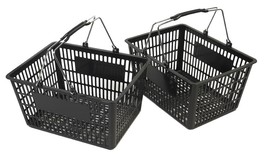 NEW Shopping Basket Set set of 2 black - $526.72 MXN