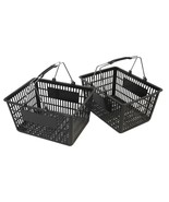 NEW Shopping Basket Set set of 2 black - $520.63 MXN