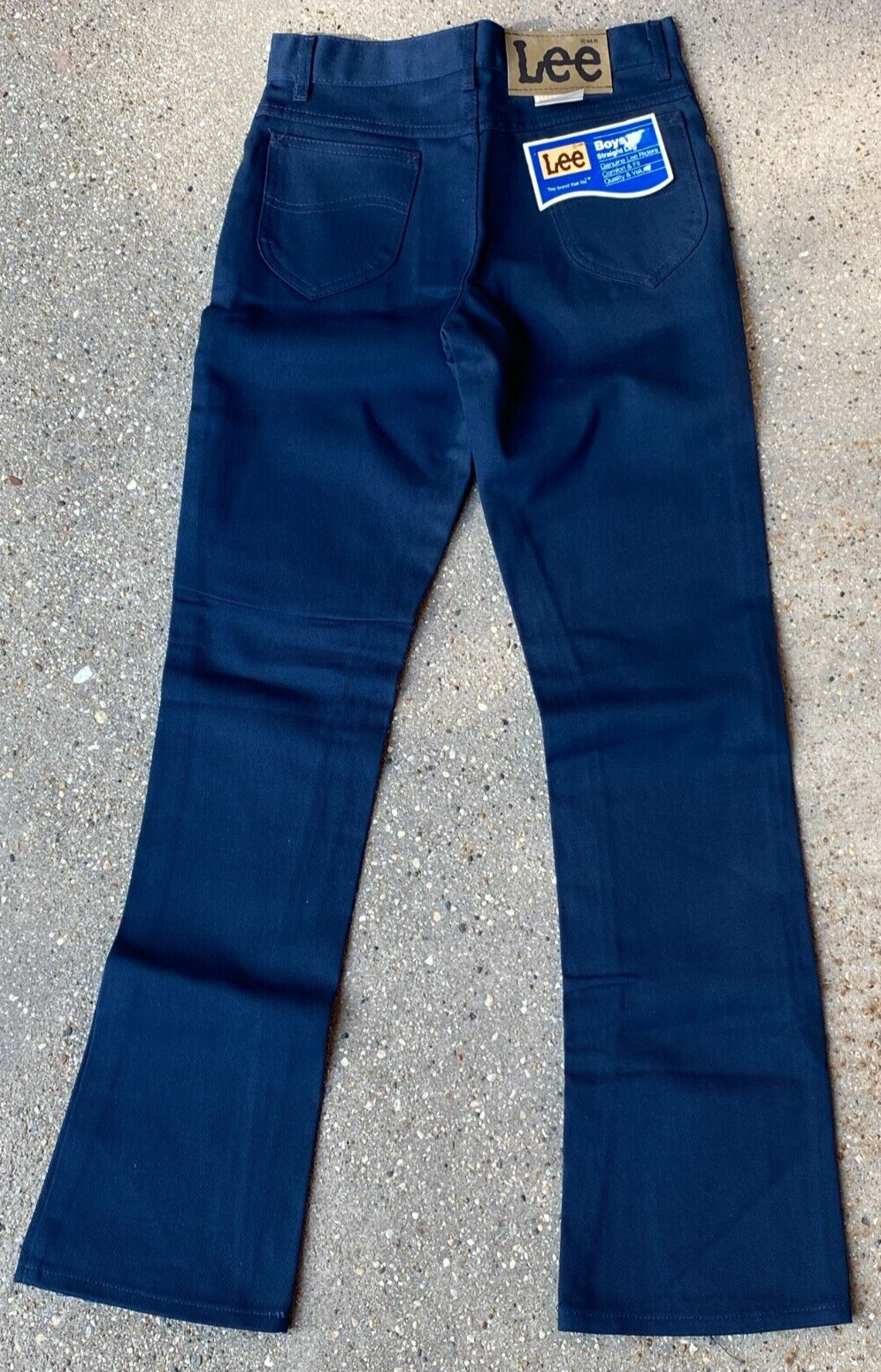 Lee Jeans Boys Rider 1980's Poly Cotton Straight Leg 27w X 29 1/2L Talon New - $39.85