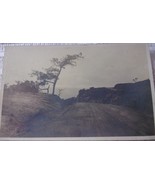 Vintage Winding Dirt Road Heading Towards Water Postcard - $3.99