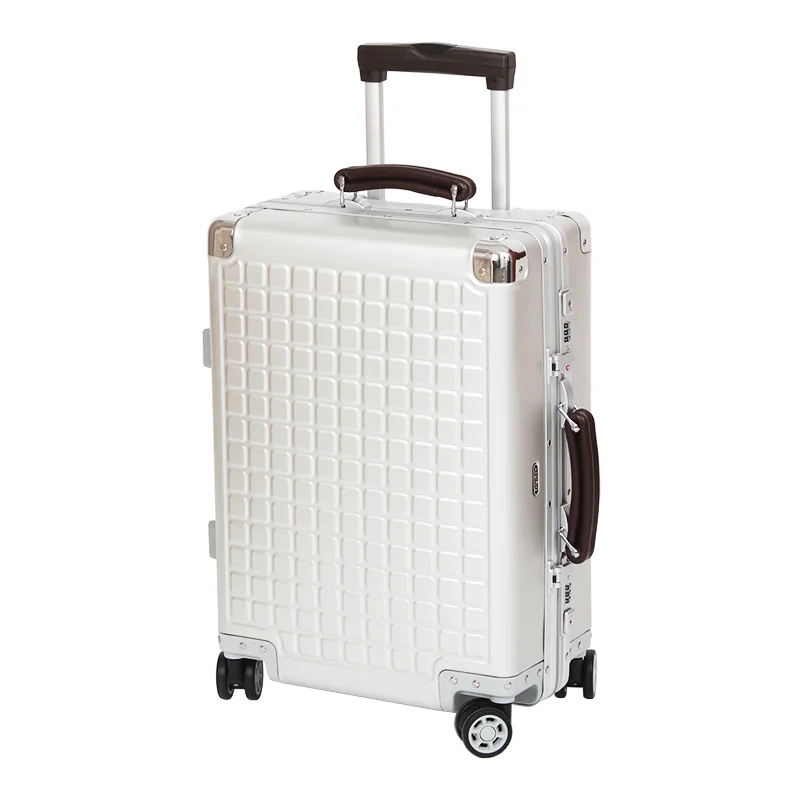 20 inch Customized Travel Style Trolley Bag Aluminum Luggage Sets With Silent Wh - £797.66 GBP