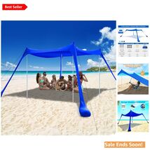 Versatile Outdoors 10x10 Beach Shelter - Complete Kit for Sun &amp; Rain Pro... - $195.97
