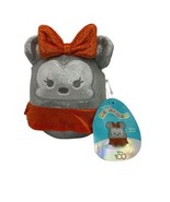 Squishmallow Minnie Mouse Kellytoy 6&quot; Plush Disney 100 Silver Glittery Red - $17.96 CAD