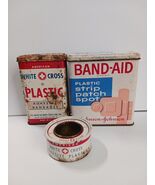 Vintage Band Aid Tin, American White Cross Adhesive Bandages &amp; Adhesive ... - €10,37 EUR