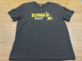 Iowa Hawkeyes Golf Men’s Black Short-Sleeve T-Shirt - XL - £11.77 GBP