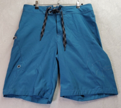 Under armour Board Shorts Men Size 32 Blue 100% Polyester Pocket Logo Dr... - $17.49