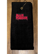 Iron Maiden Golf Sport Towel 16x26 Black - £12.76 GBP