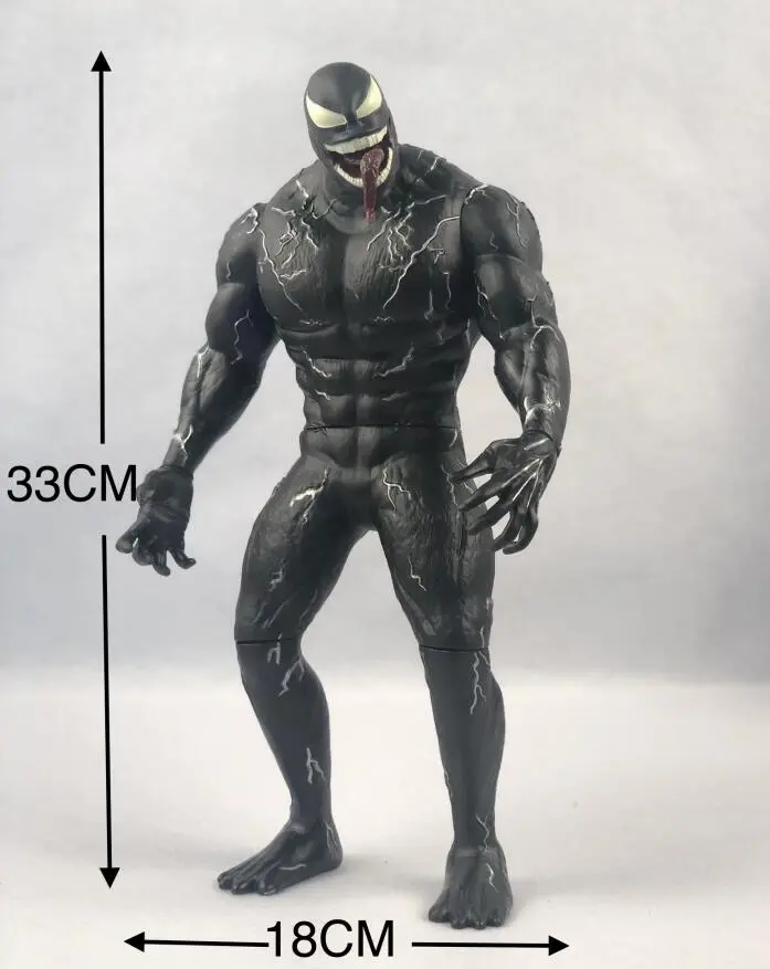 33cm Marvel Venom in Movie The Amazing Spiderman Figure Model Toys - £27.28 GBP