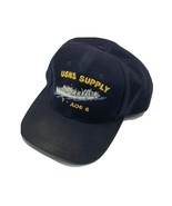 USNS Supply T-AOE 6 Plankowner Navy Blue Snapback Adjustable Cap Hat  - $376.79 MXN
