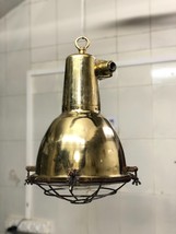Nautical Antiques Vintage Brass Pendant Ceiling Light Fixture - $421.74
