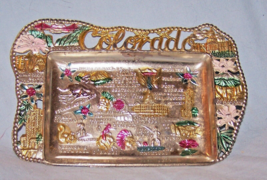 Unused Vintage Painted Colorado Souvenir Tray Made in Japan-Lot 4 - £7.10 GBP