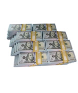 50,000$ FULL PRINT Realistic Prop Money Fake 100 Dollar Bills REAL CASH ... - £26.30 GBP