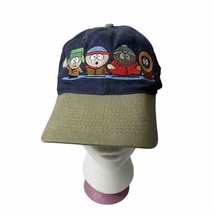 VTG 1998 South Park Embroidered Hat Strapback Cap Comedy Central Blue &amp; Gray - £14.16 GBP