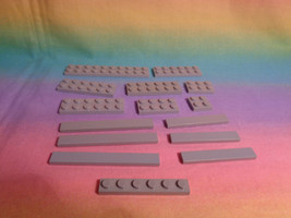 LEGO Lot 15 Light Gray Flats Parts &amp; Pieces  - £1.74 GBP