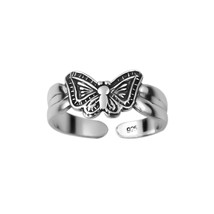 Butterfly 925 Sterling Silver Toe Ring - £11.69 GBP