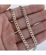 Unisex 4mm Cuban Curb Chain Necklace  GoldSilver - $45.24 CAD