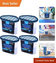 Set of 4 Activated Charcoal Moisture Absorbers - 10.5 oz | Effective Hum... - $40.54