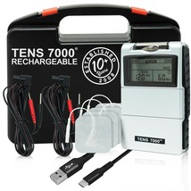 Rechargeable Tens Unit Muscle Stimulator Back Pain Relief 4 Electrodes U... - $106.82