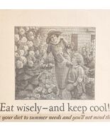 1925 Cream Of Wheat Eat Wisely Keep Cool Advertisement Cereal Pudding HM2E - $545.74 MXN