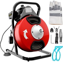 VEVOR 50FTx1/2Inch Drain Cleaner Machine Electric Drain Auger with 4 Cut... - £387.52 GBP