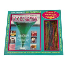 Bartender&#39;s Guide to Mixing 600 Cocktails and Drinks in Kit With Decorations NEW - £23.74 GBP