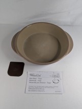 Pampered Chef Mini-Baker Taupe 1361 8&quot;x2&quot; USA - £13.53 GBP