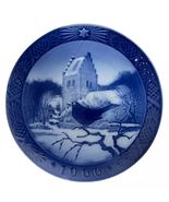 Royal Copenhagen Christmas Plate 1966 Black Bird at Christmas Time Kai L... - $13.99