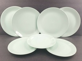 IKEA 10866 Seafoam Mint Green (4) Dinner (3) Salad Ceramic Plates Set Dishware - £63.04 GBP