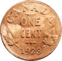 Canada One Cent 1923 – King George V Tribute Piece - $13.27