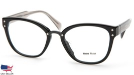 New Miu Miu Vmu 04Q 1AB-1O1 Black Eyeglasses Glasses Frame 52-20-140 B44mm Italy - £89.13 GBP