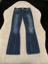 Silver Jeans Co Tuesday Womens Ripped Bootcut Denim Jeans Size 29x33 Pants - $19.58