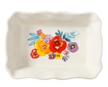 Pioneer Woman ~ Flea Market ~ Floral Design ~ Baking Dish ~ Stoneware Pan - $29.92