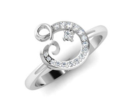 0.45ct Diamond 14k White Gold New Design Halloween Engagement Ring - £561.81 GBP