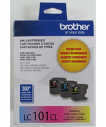 Brother LC101CL Cyan &amp; Magenta Innobella Ink Set (NO Yellow) Genuine OEM... - £11.83 GBP