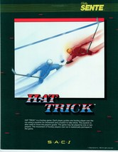 Hat Trick Sente SAC I Arcade Flyer Original Video Game Promo Artwork 198... - $34.68