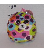 Ty Beanie baby Boo GISELLE The Leopard Cat PLUSH KEY CLIP 5.5&quot; Glitter - €8,51 EUR