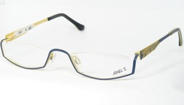 AXEL S. AX 104 52 Matt Blau / Creme Gelb Einzigartig Brille 49-20-138mm - $76.23