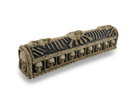 Scratch &amp; Dent Skull and Bones Coffin Incense Burner Box with Storage - £19.26 GBP