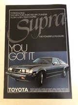 1979 Toyota Supra Car Vintage Print Ad pa10 - $8.90