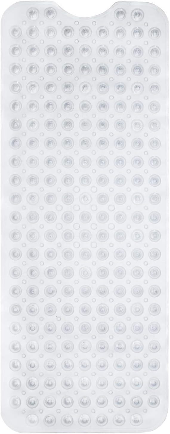 Enkosi Clear Bath Mat - Secure Suction Cups, Large Non Slip Mat For Tub ... - $32.98