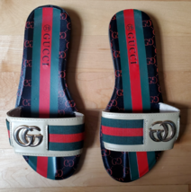 Gucci GG Open Toe Women&#39;s Sandals Size 7 - $183.33