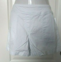 Westbound White Midrise Shorts White Size 16 Petite 98% Cotton elastic waist - £13.61 GBP