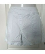 Westbound White Midrise Shorts White Size 16 Petite 98% Cotton elastic w... - $23.69 CAD