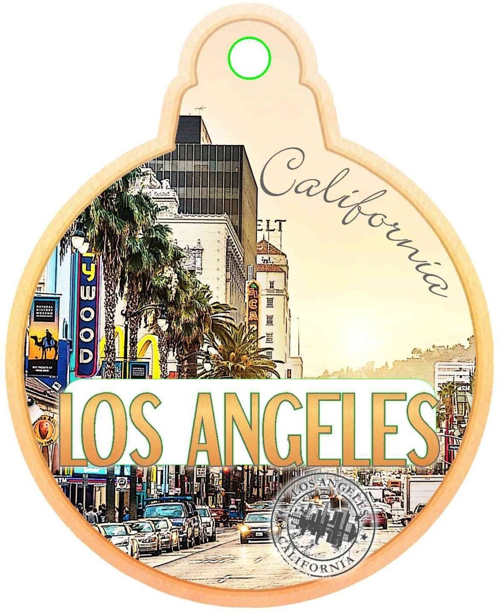 Los Angeles California Strip Christmas Tree Ornament - $10.99
