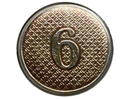 WWII, 6th REGIMENT, NEW YORK NATIONAL GUARD, PLASTIC COLLAR DISK, ENLIST... - $15.00
