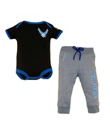 Official Air Force Licensed 2-Piece Baby Jogger Set - Soft Preshrunk Cotton - £27.60 GBP